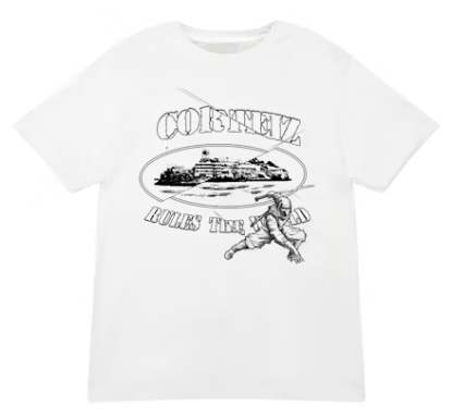 Corteiz Ninja Alcatraz Tee White G