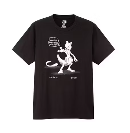 Daniel Arsham x Pokemon x Uniqlo Crystal MewTwo Tee GG