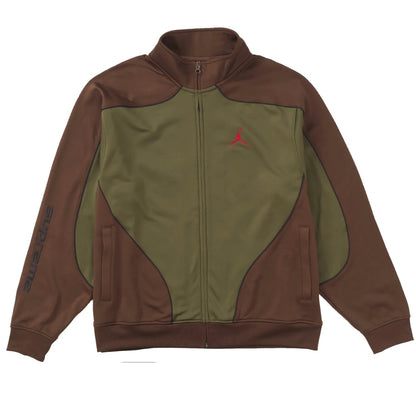 Supreme x Jordan Tricot Track Jacket Olive G