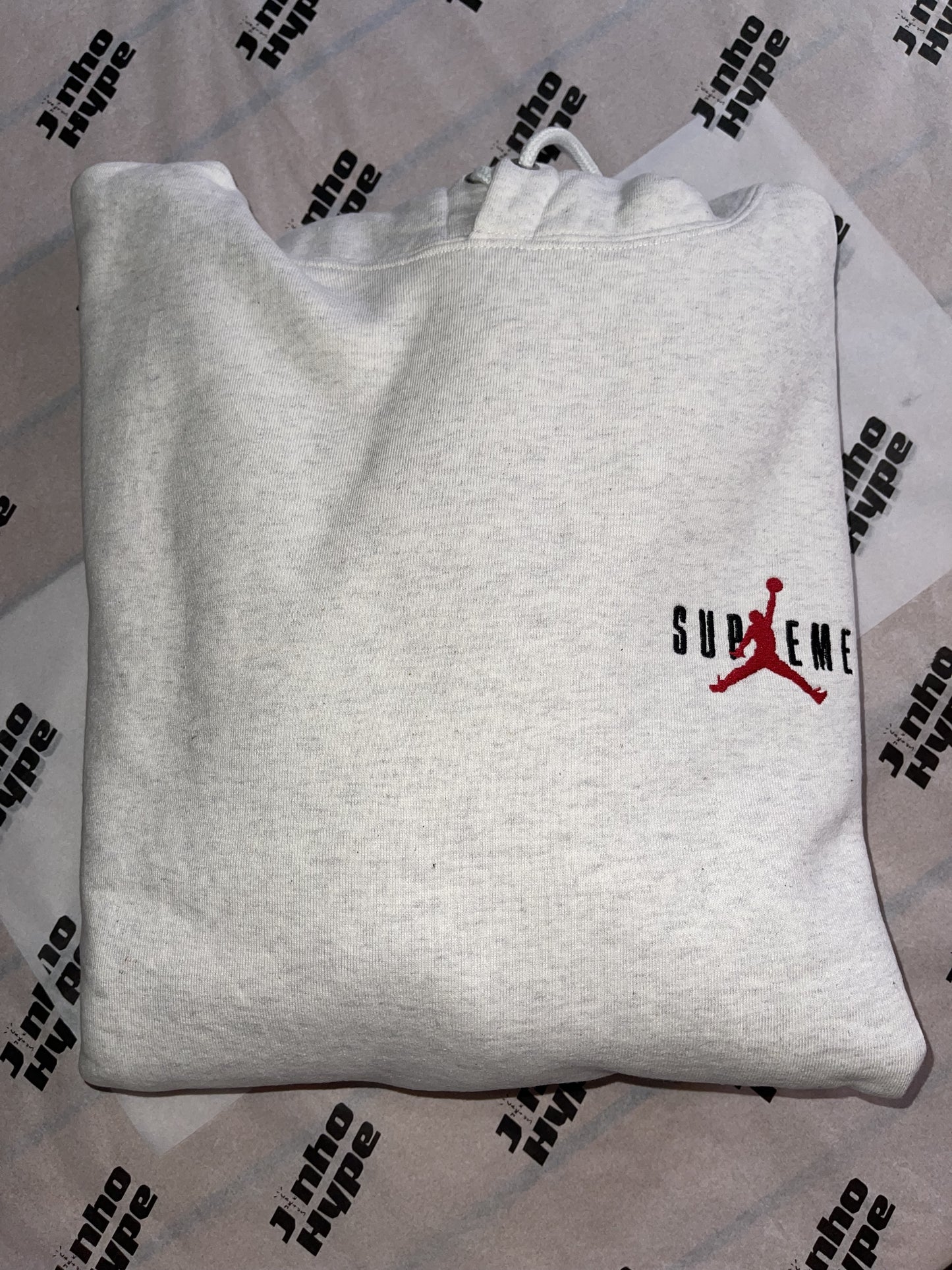 Supreme Jordan Hooded Sweatshirt Ash Grey G