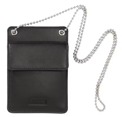 Supreme Leather ID Holder + Wallet Black