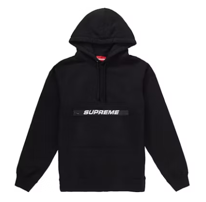 Supreme Zip Pouch Hooded Sweatshirt Black G