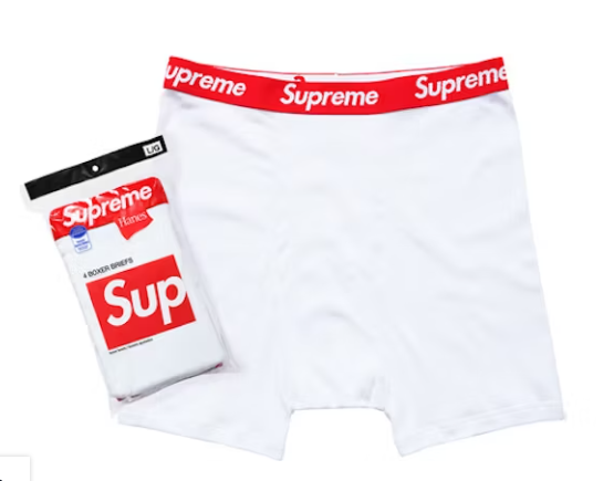 Hanes x Supreme Cueca Boxer Briefs 2 Pack Flourescent Yellow