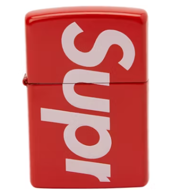 Supreme Logo Zippo Vermelho Usado 9/10