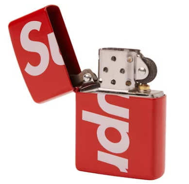 Supreme Logo Zippo Vermelho Usado 9/10