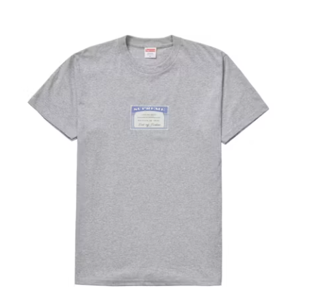 Supreme Social Tee Heather Grey G